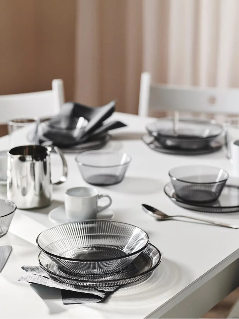 Dark Grey Deep Plates - Set of 4
